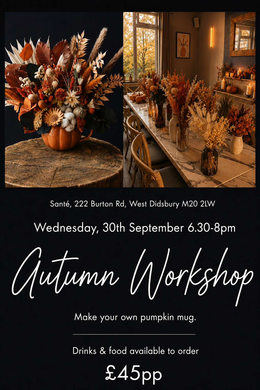 Pumpkin mug workshop
