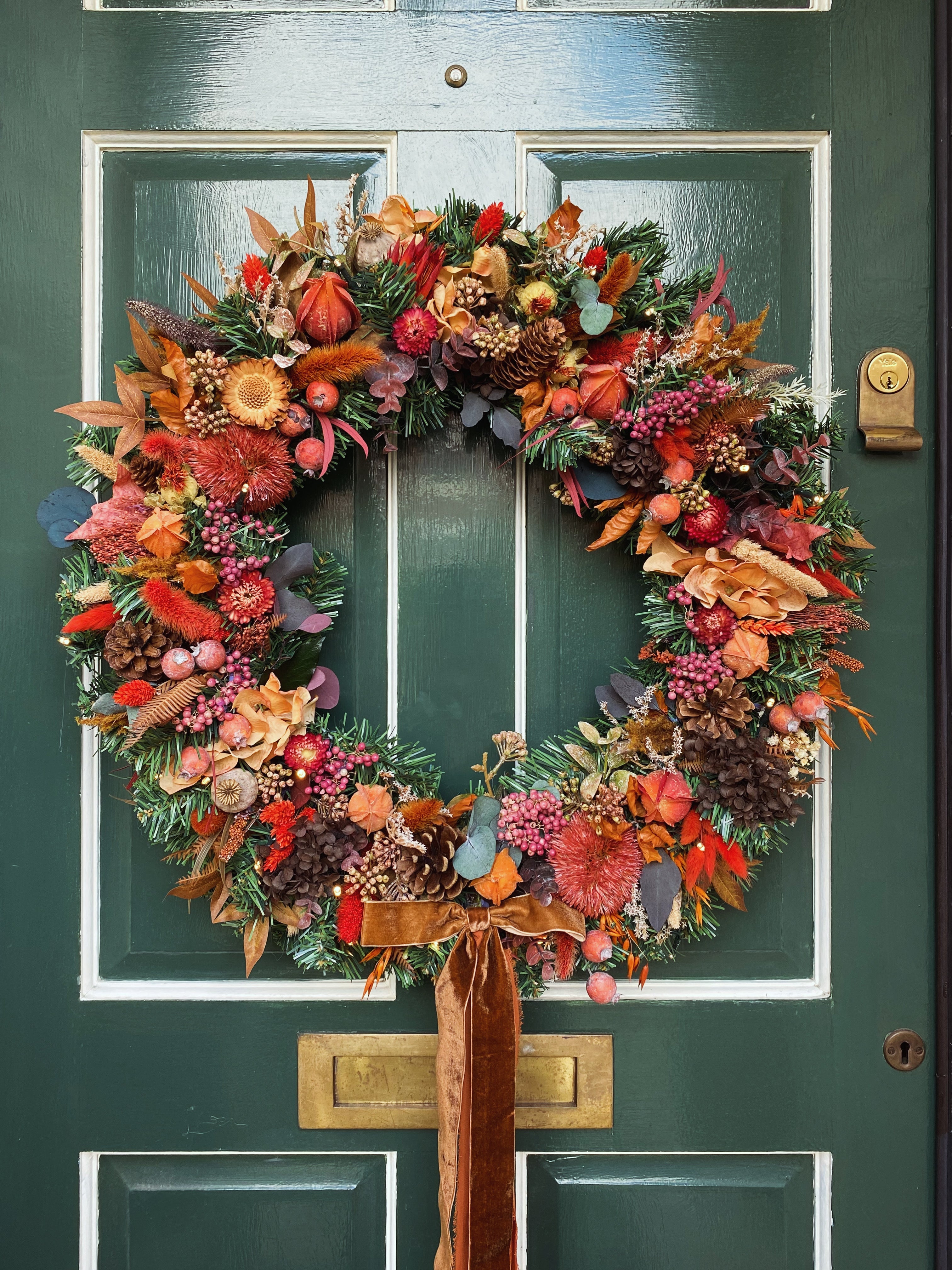 Giant autumn wreath