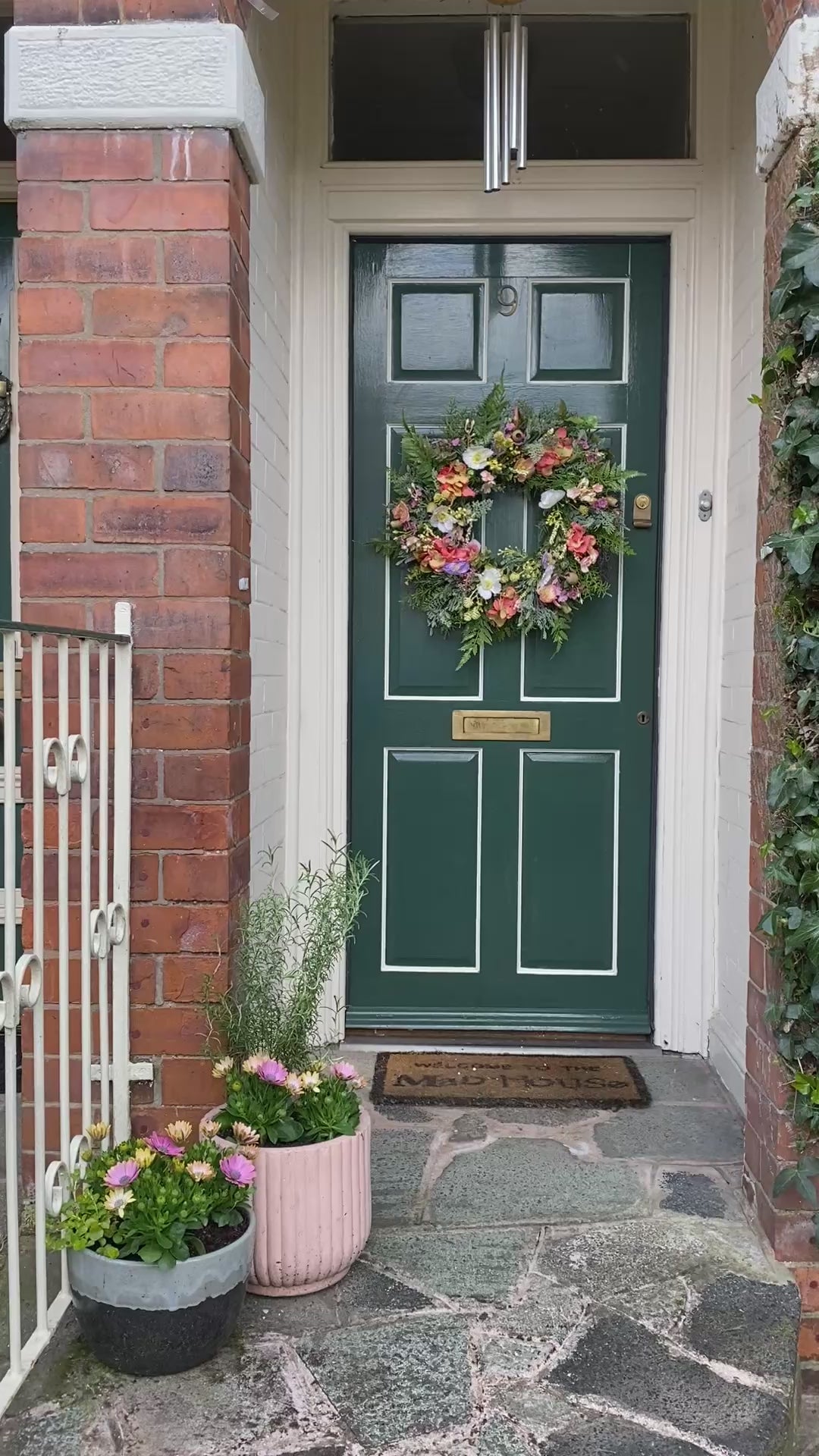 Huge artificial wreath